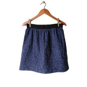 Ann Taylor Blue Floral Skirt Size 10